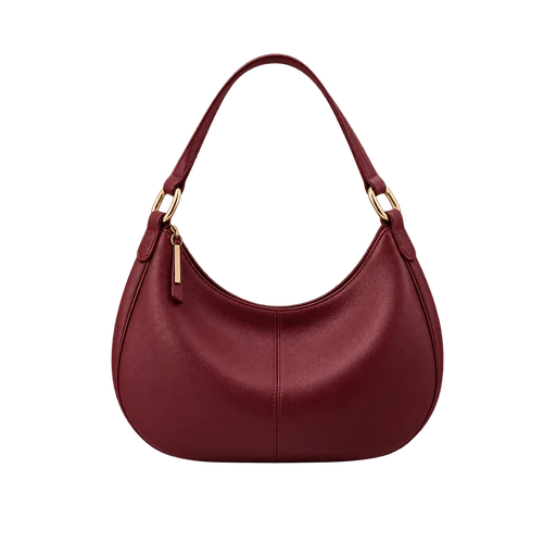 Bolsa de ombro vinho — Aurora Ateliê